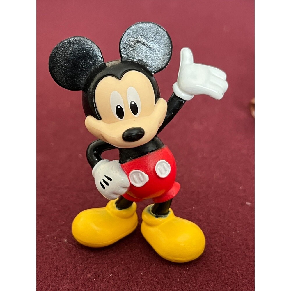 Disney Lotof (4) Figures Mickey, Minnie, and Goofy Toys 2.75"